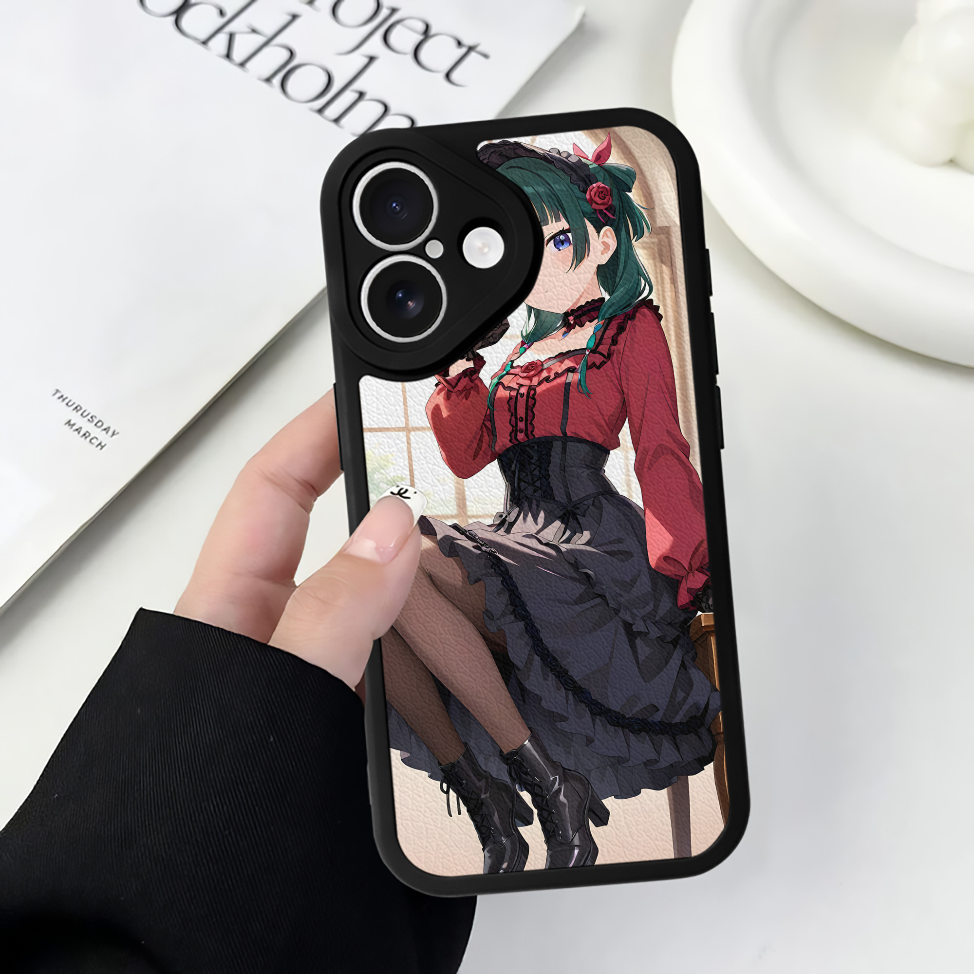 （画像用） 薬屋のひとりごと The Apothecary Diaries 【iPhone 16シリーズ対応】シリコンスマホケース（レザー調） 材質：シリコン